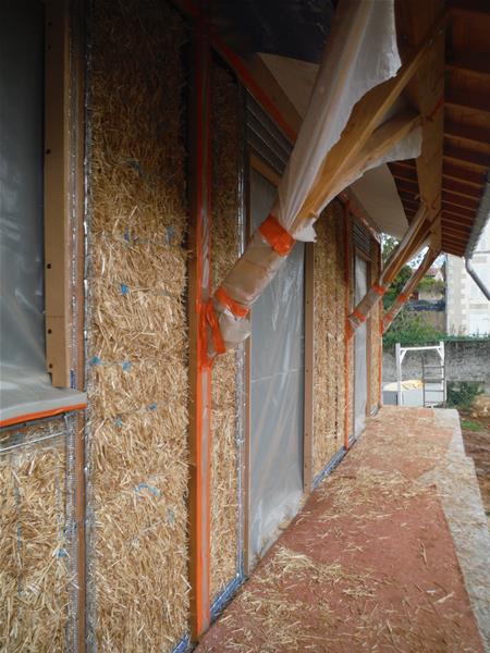 Maison ossature isolé en Paille à Poitiers (86)
